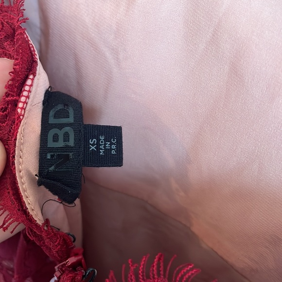 Red Lace NBD mini dress - Picture 4 of 5